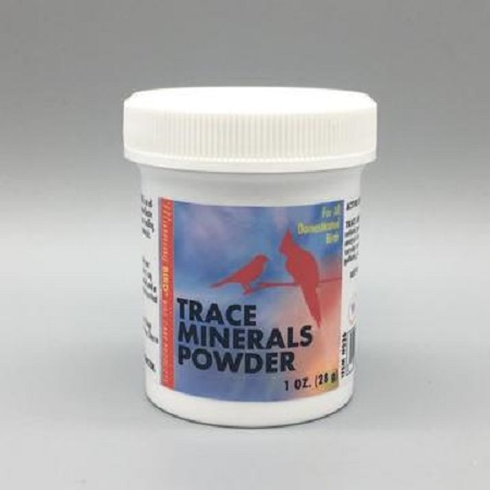 Morning Bird Trace Mineral Powder for cage birds-1oz-lady gouldian finch supplies USA-Glamorous Gouldians